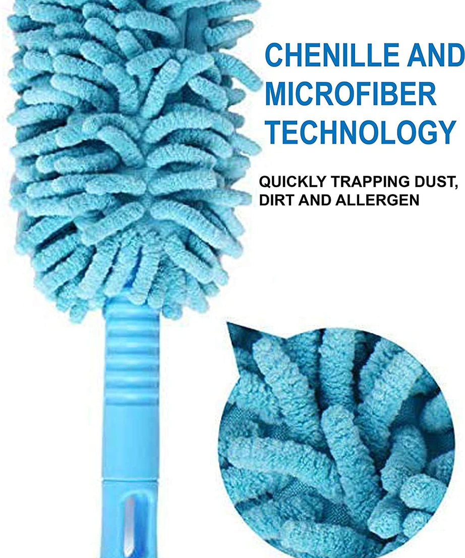 Flexible microfiber fan cleaning tool