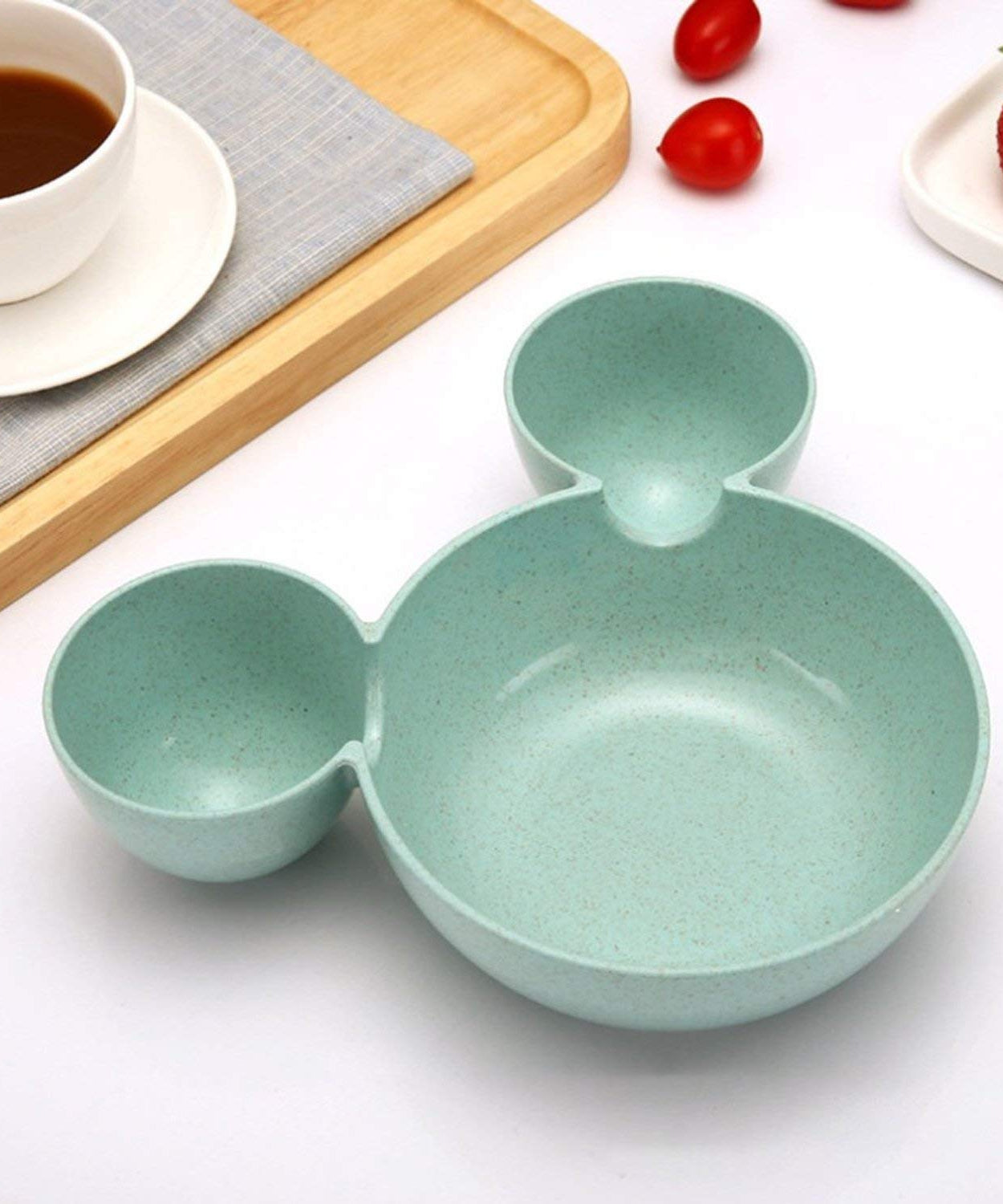 Mickey-shaped kids snack serving plate