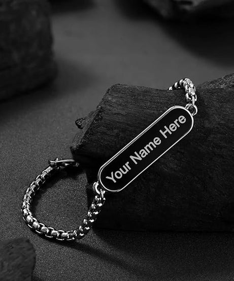 Silver Customize Bracelet, Gift Bracelet (1 Pc)