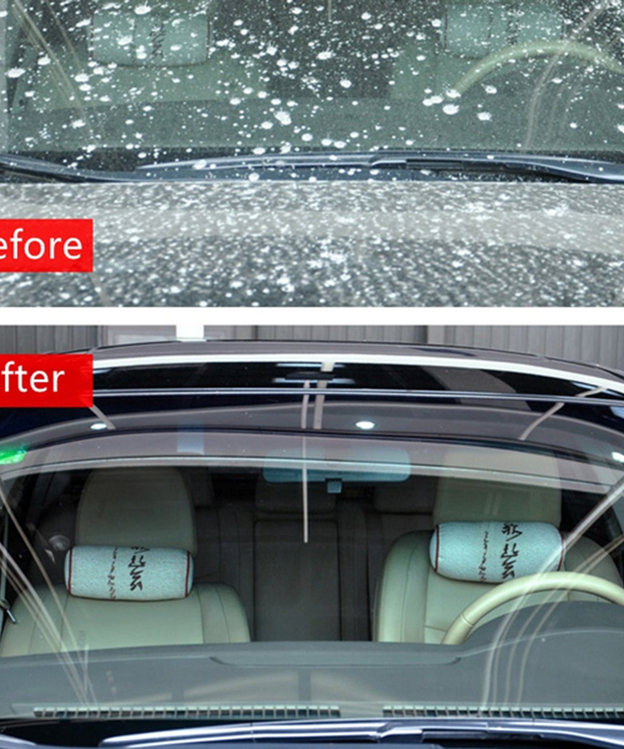 Effervescent tablets for car wiper detergent