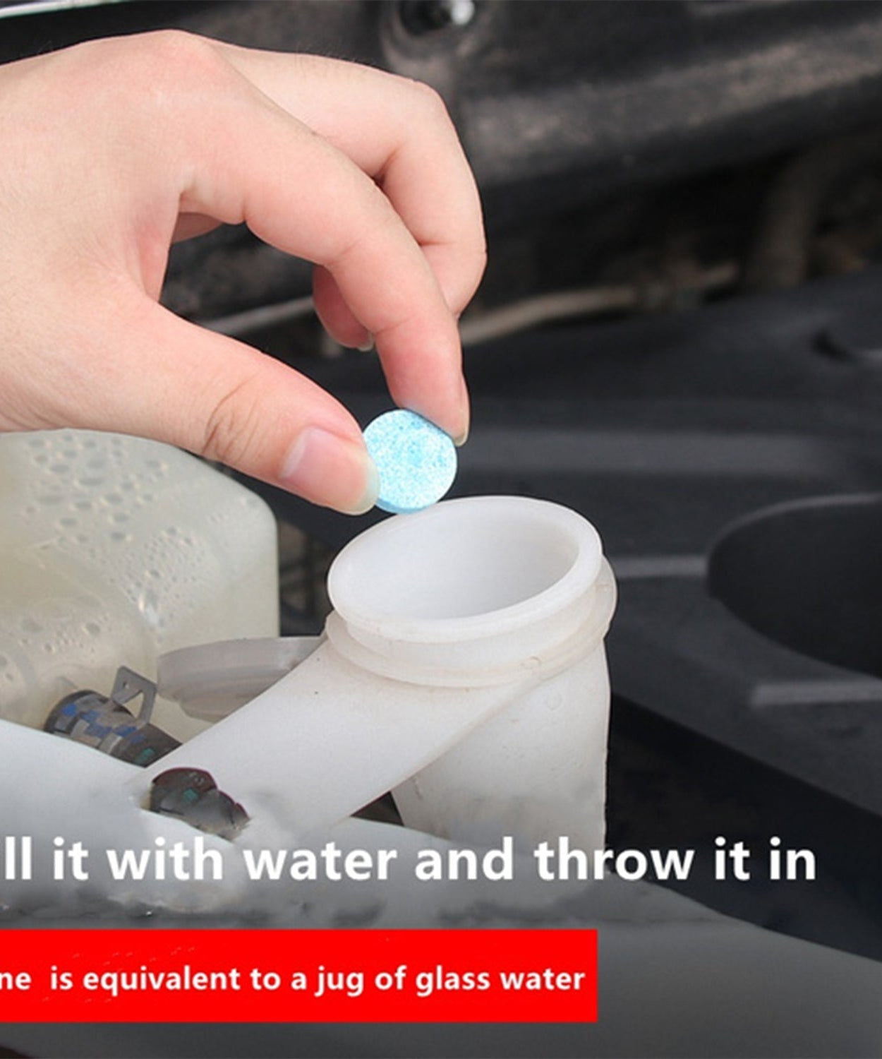 car wiper detergent tablets in packaging