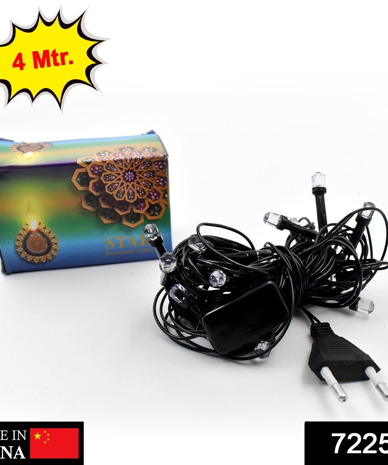 Fairy lights placed in a decorative bowl