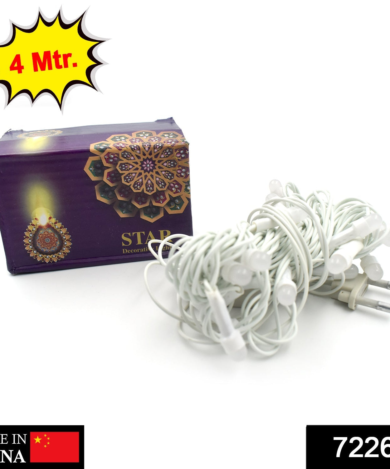 LED string lights for home decoration, 4 meters.