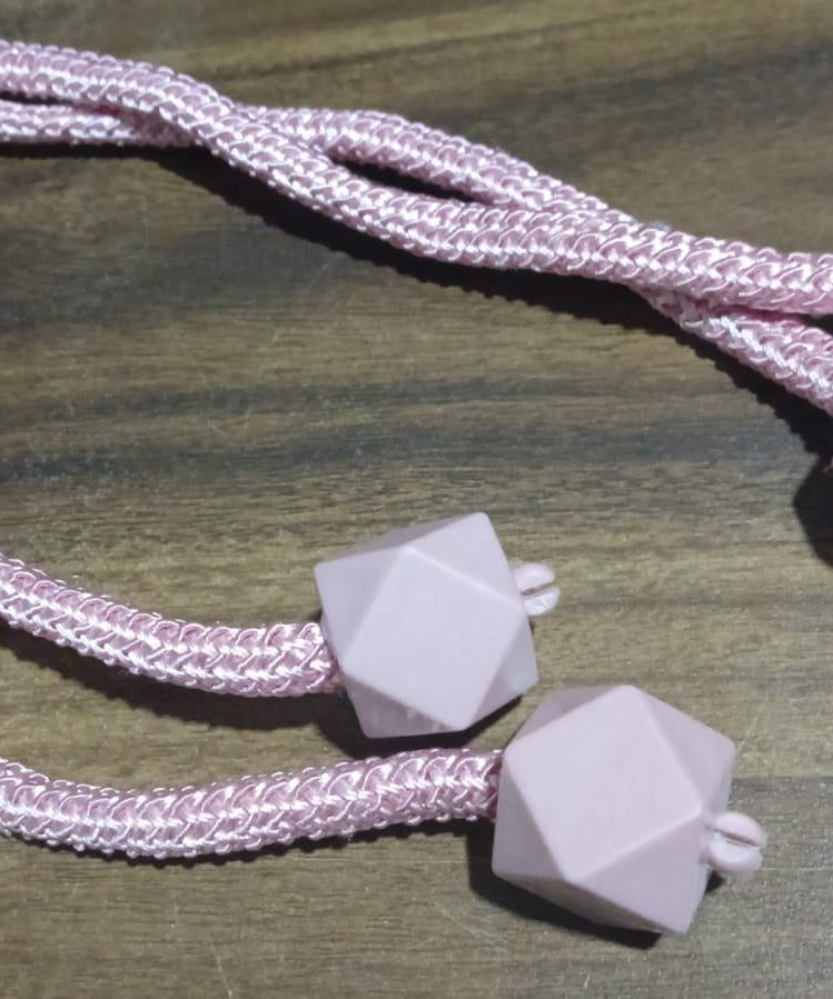 Pearl curtain tiebacks, plastic, decorative design