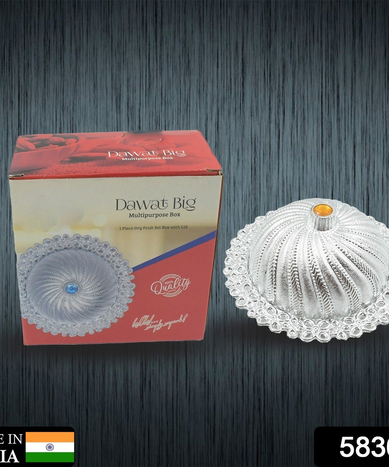 Dry fruit storage box with lid for kitchen