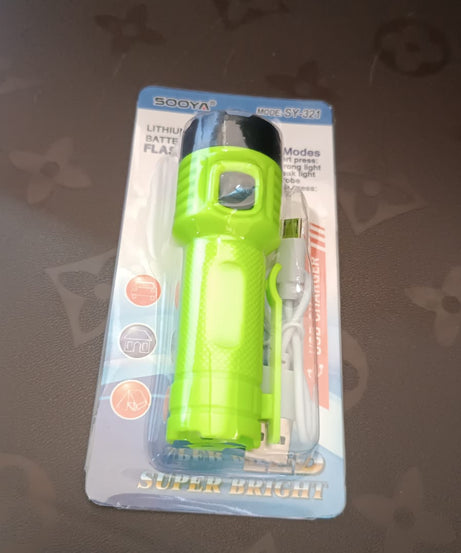 4 Modes Super Bright Led Torch High Lumens Fast Charging Flashlight / Torch (1 Pc)