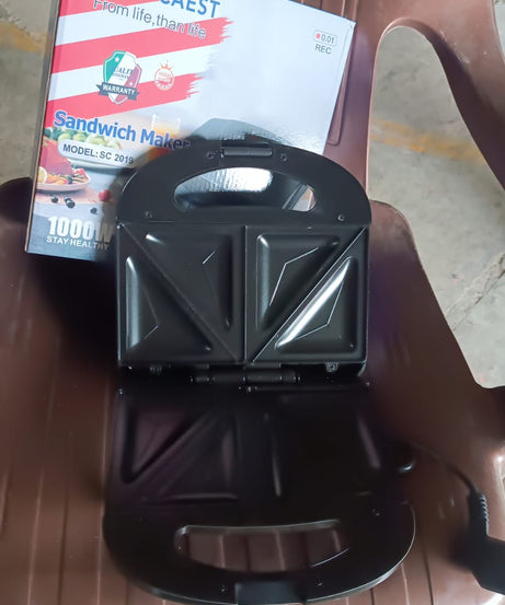 Sandwich Maker Makes Sandwich Non-Stick Plates| Easy to Use with Indicator Lights Sandwich toaster