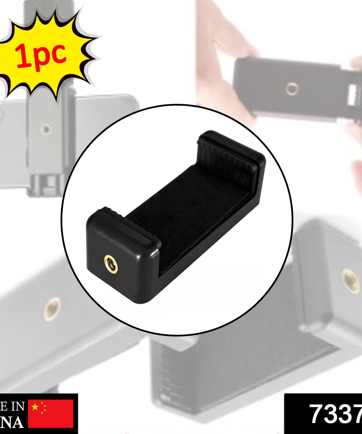 Air vent phone mount for cars, with easy one-hand operation