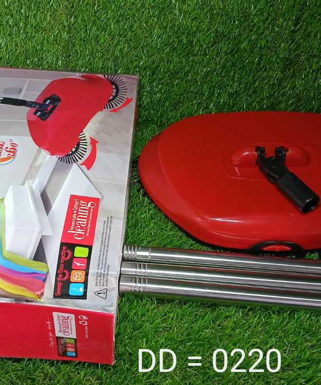 Rotary mop with dustpan for floor cleaning