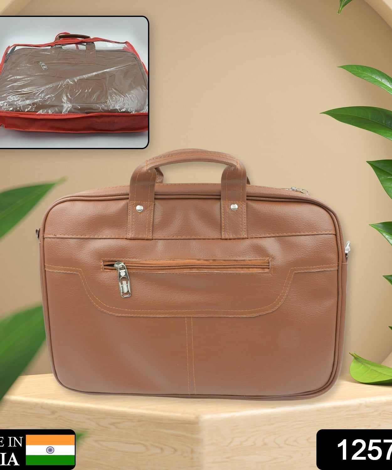 Multipurpose Bag, Shoulder Side Bag Office Laptop Faux Leather Executive Formal Laptop & MacBook Messenger / Office / Travel / Business / Shoulder / Hand / Sling Bag for Men Women with Multiple compartments