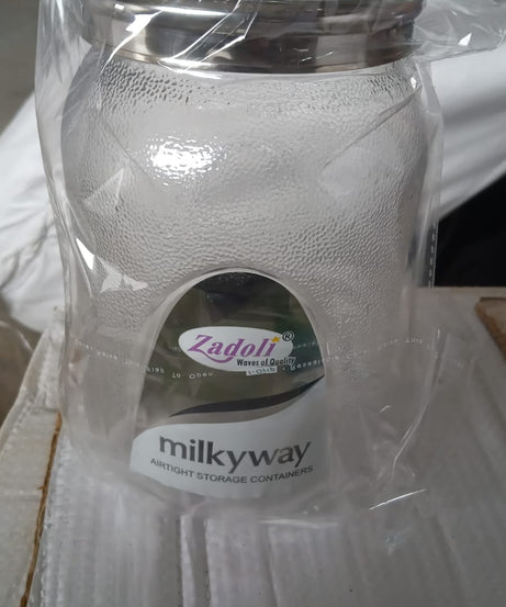 Airtight glass mason jar, 2000 ml capacity for food storage and preservation.