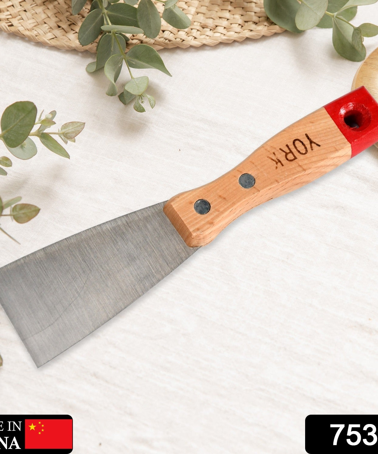 Soft rubber handle putty knives