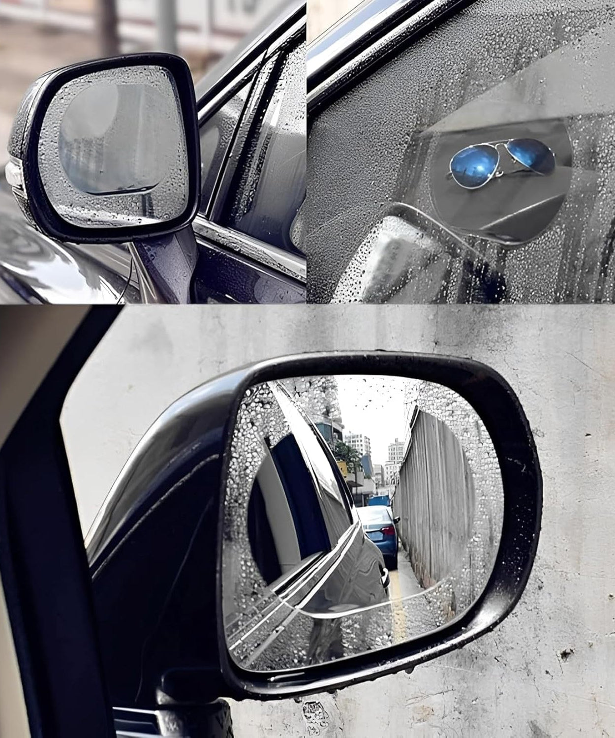 Anti-Fog & Anti-Scratch Rearview Car Mirror Film – HD Clear Protective Sticker for Safe Driving (1 Pc)