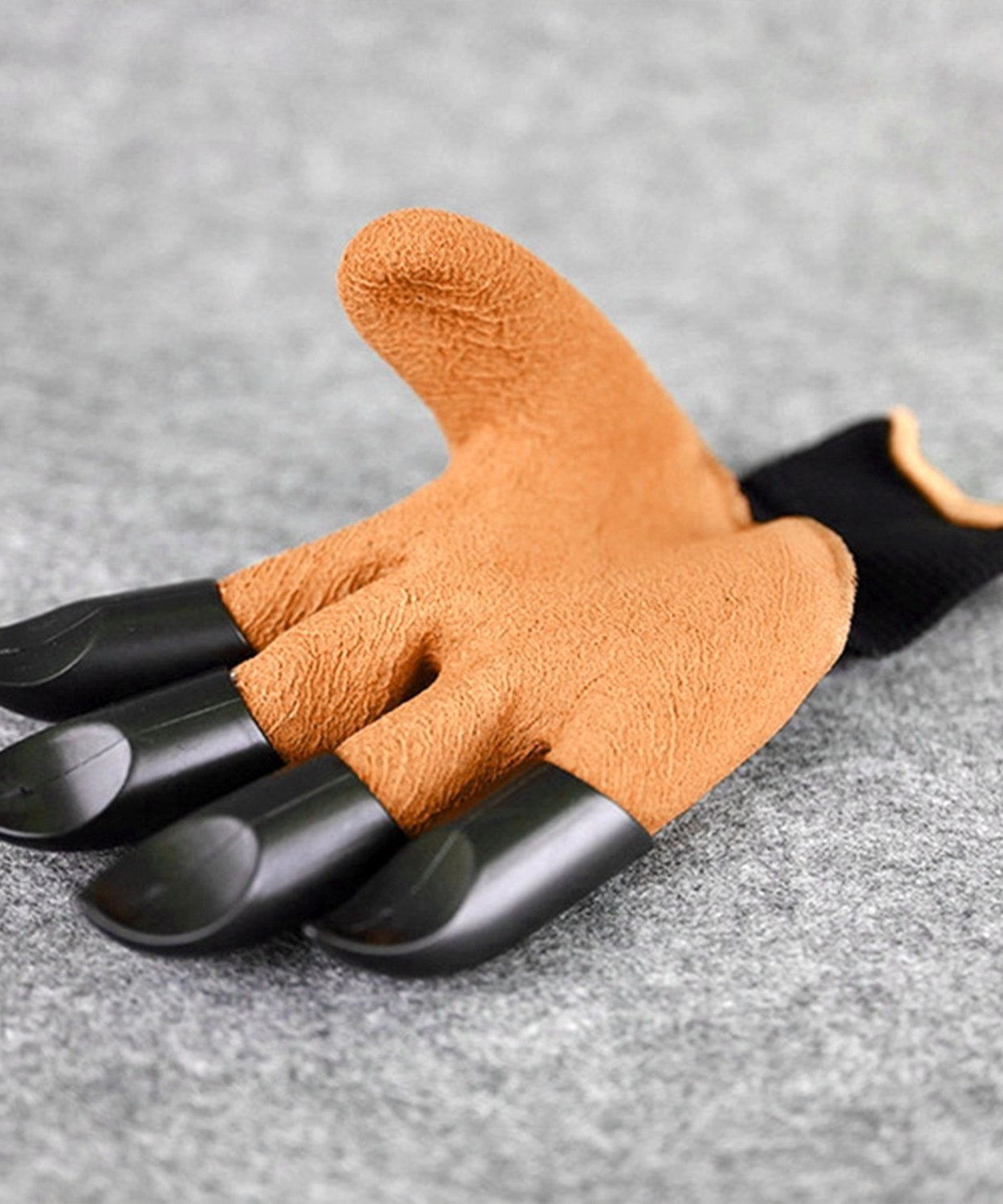 Pair of garden gloves with a flexible, protective design