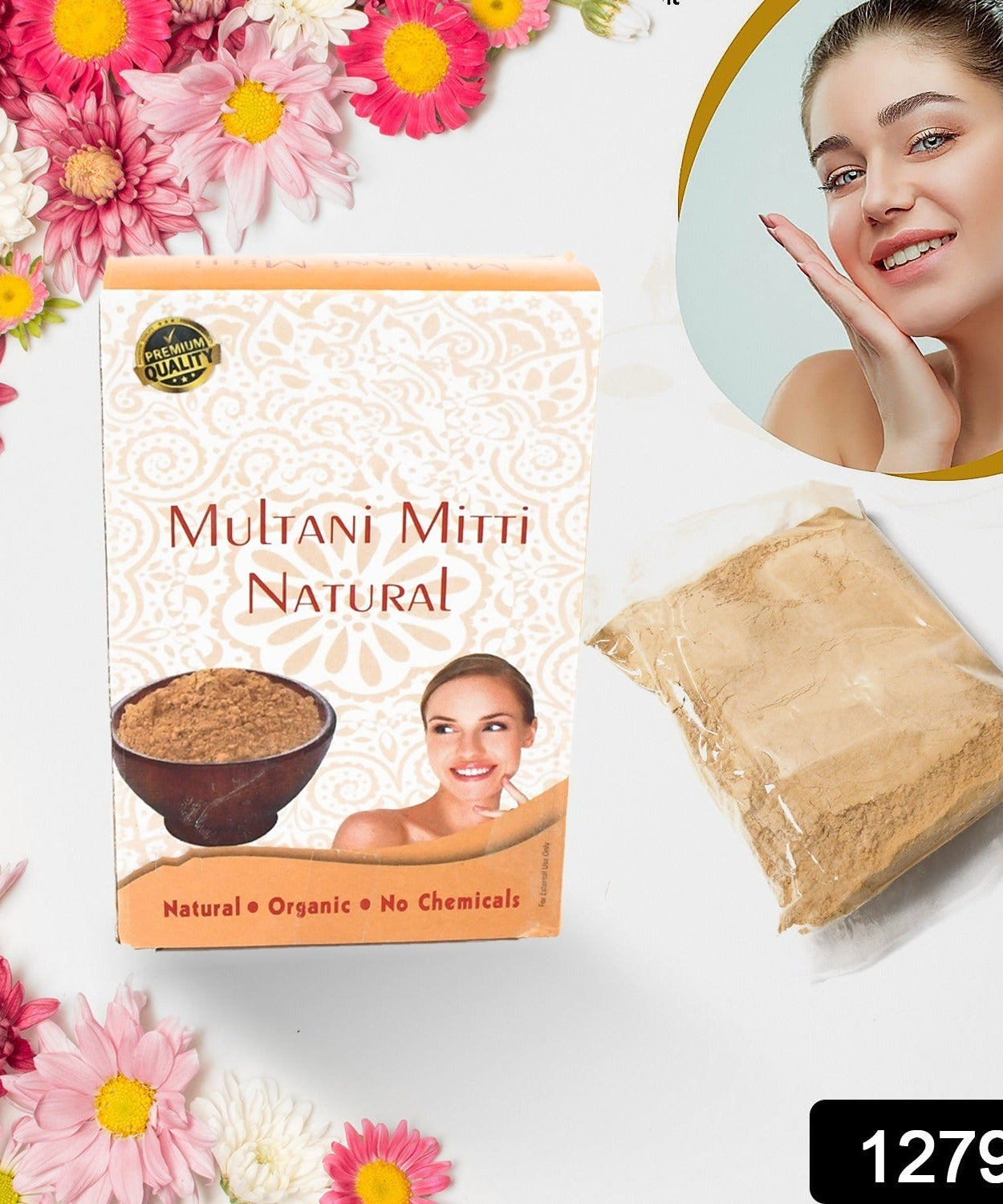 80gram Herbal Tan Removing Multani Mitti Face Pack For Skin Care Age Group