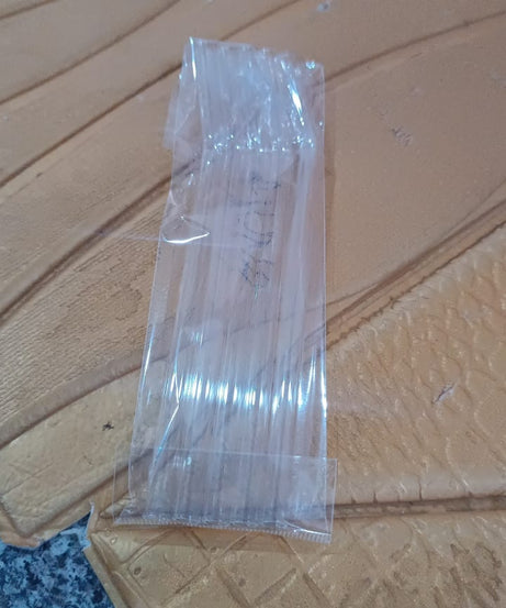 Reusable Glass Straws Clear Glass Drinking Straw 5Pc