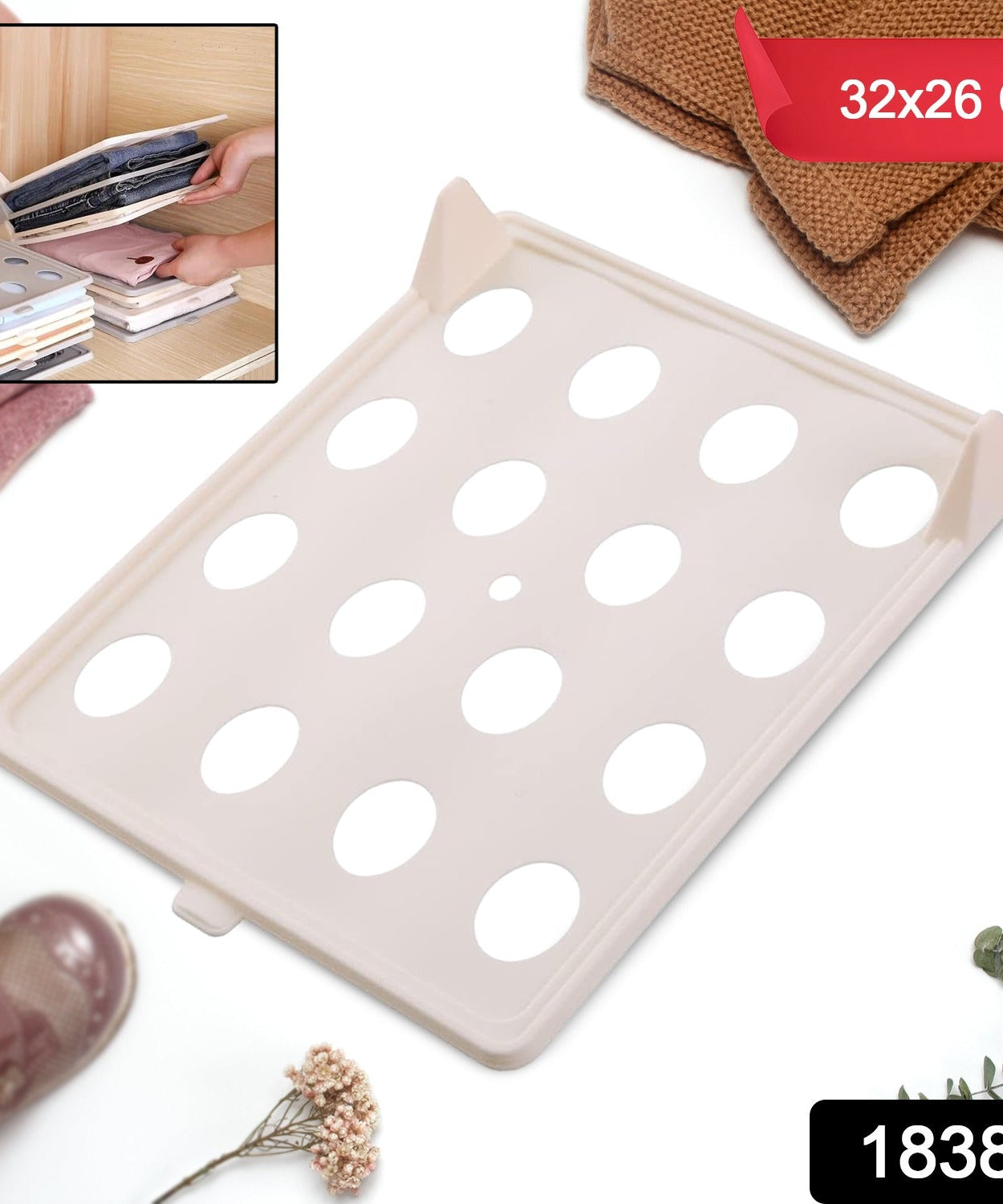 Stackable Clothes Folding Board Organizer