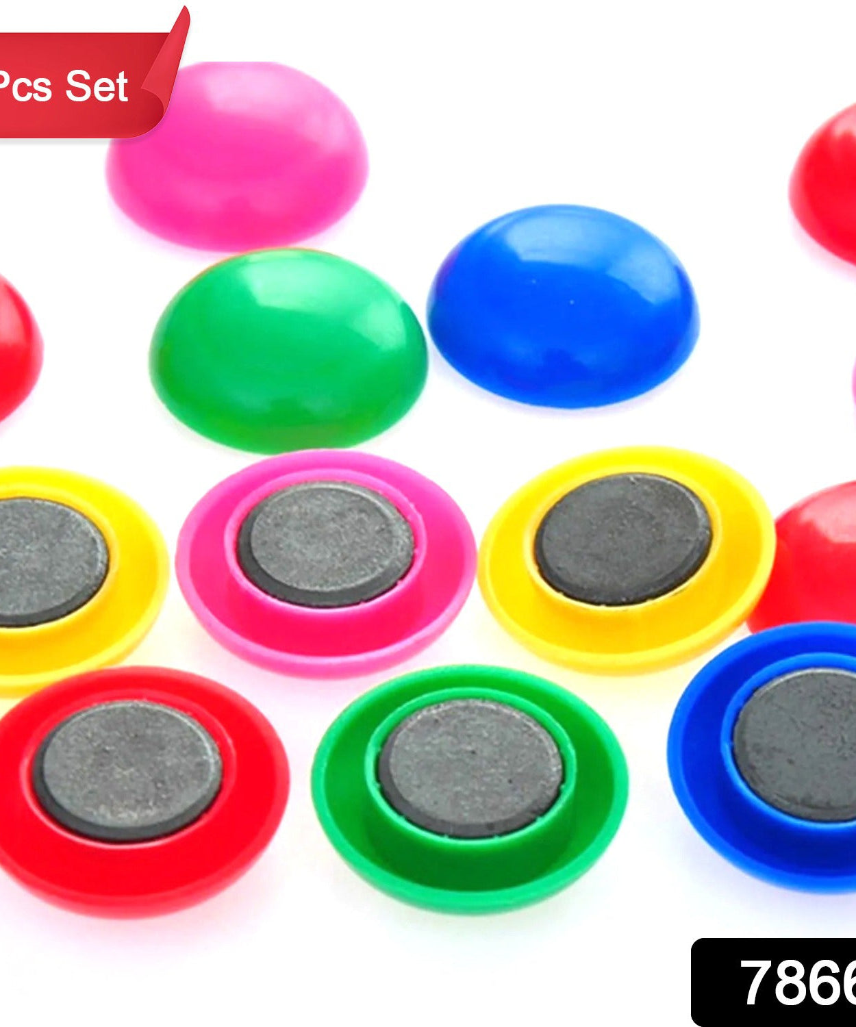 Durable Magnetic Button Set for Kids’ Experiments (10 Pc, Round Shape)