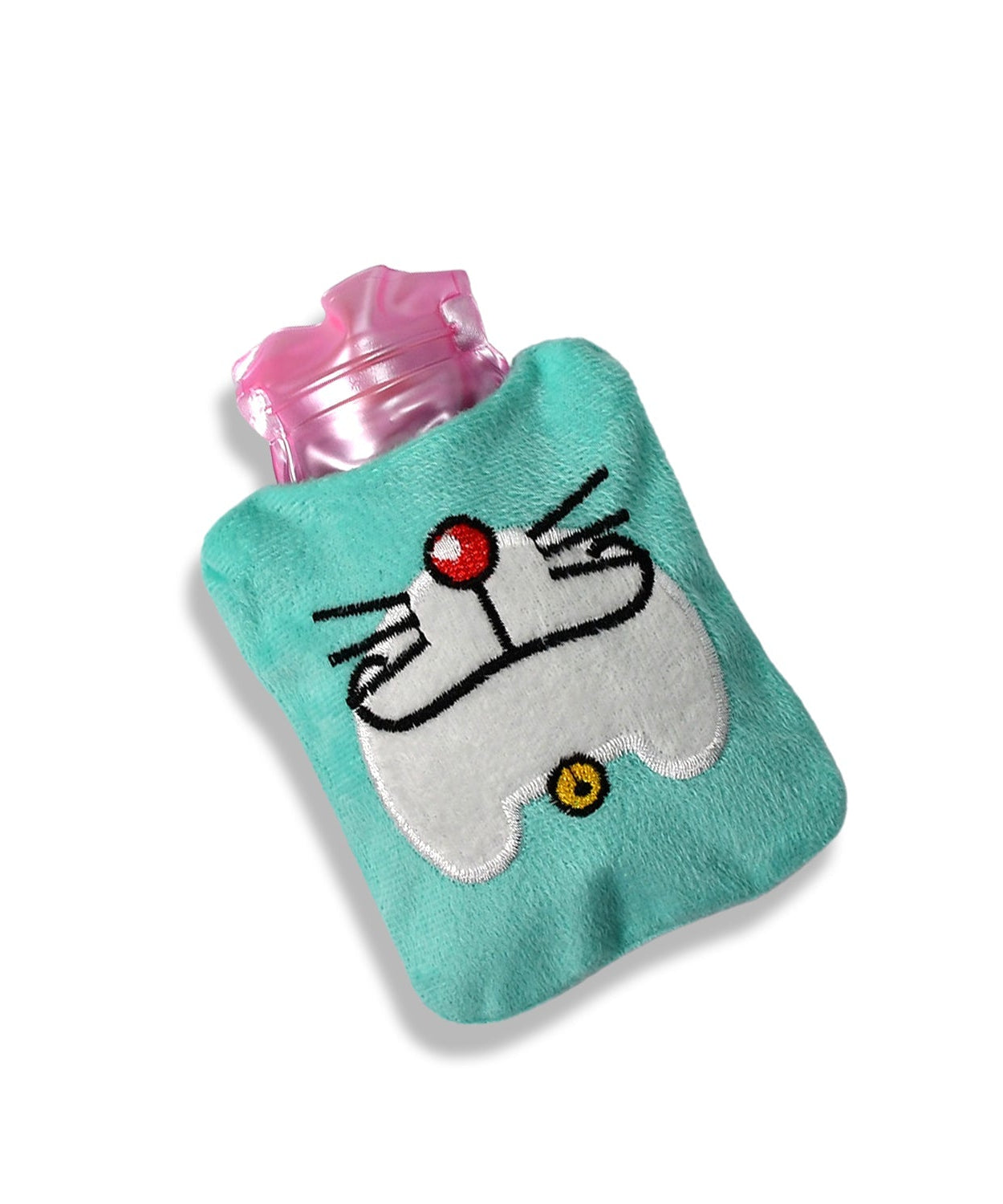 Doremon Cartoon Small Hot Water Bag with Cover for Pain Relief