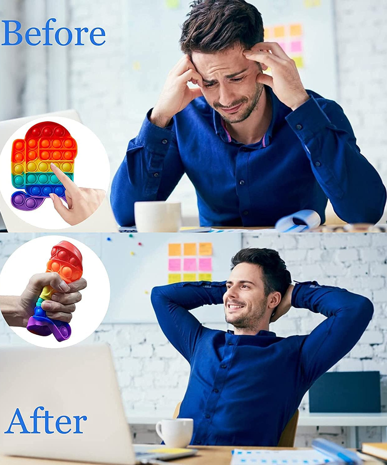 Among Us character fidget toy in action.