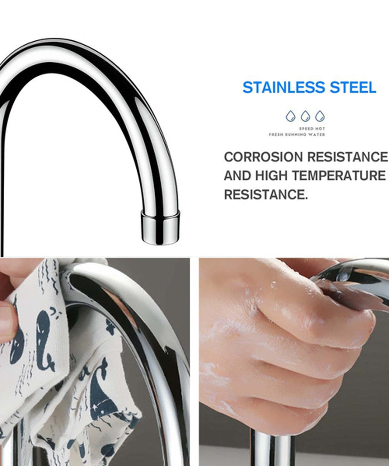 Electric faucet with easy installation for home use.