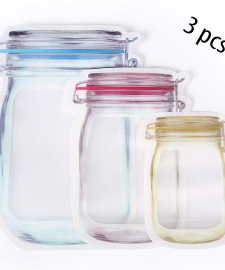 Zip pouch with transparent design