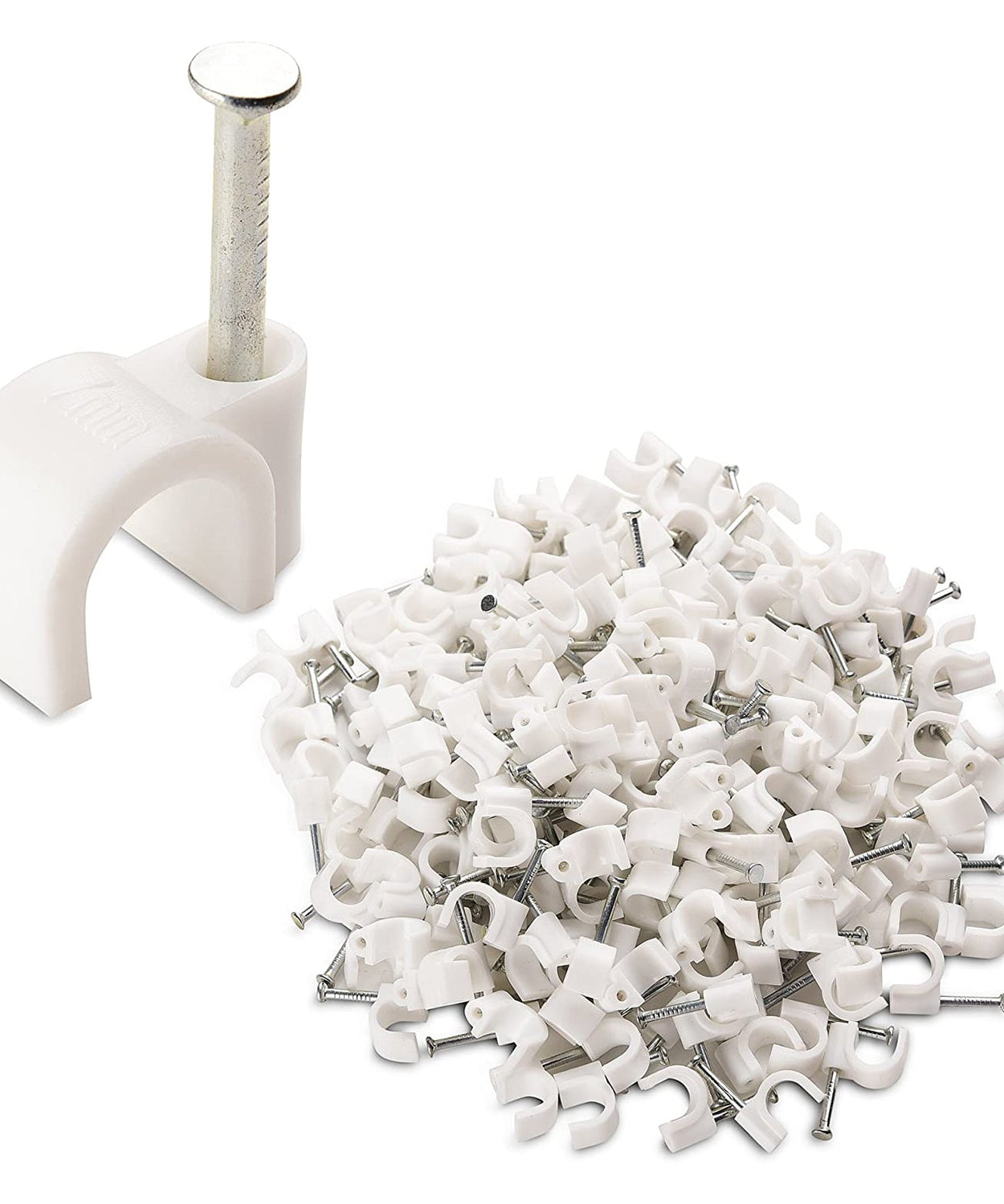 Cable clips for wall mounting