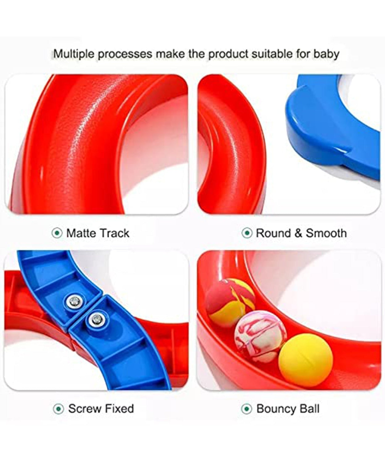 Building toy set with different elements for assembling and imaginative play