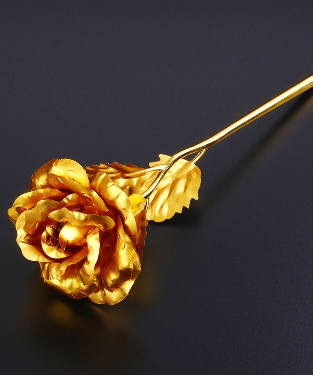 Office decor golden rose