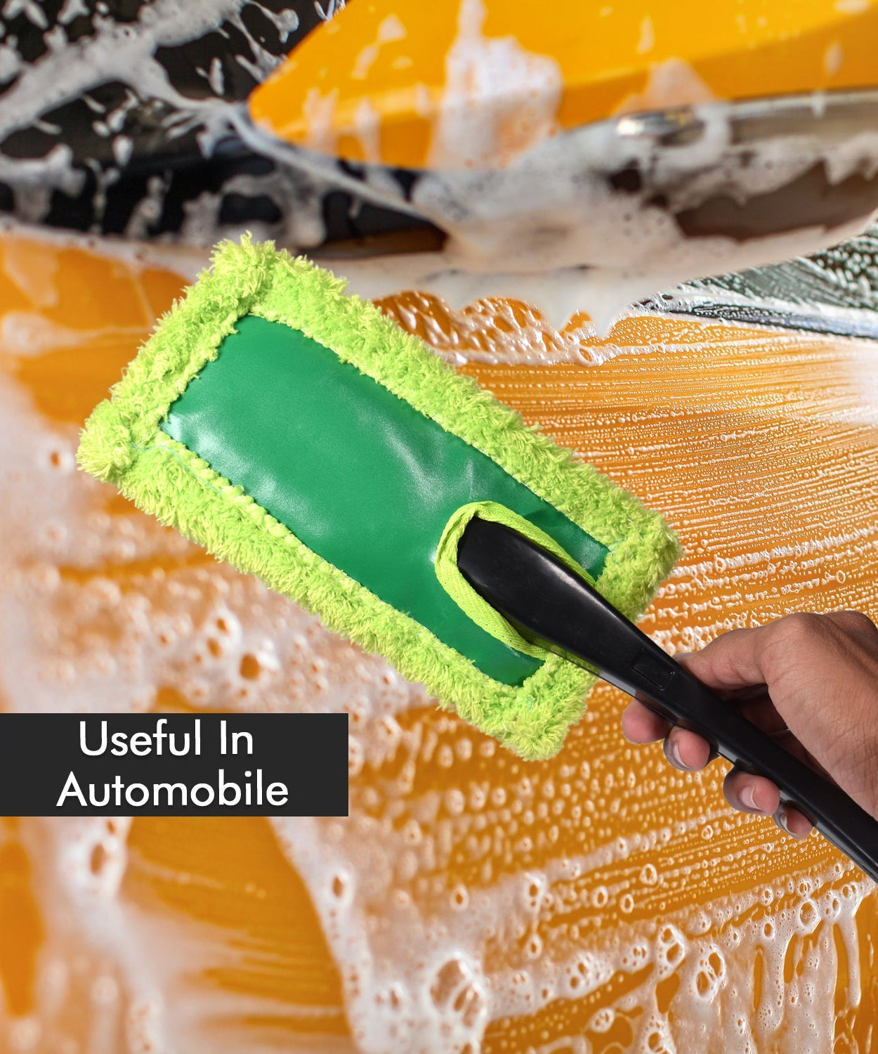 Large microfiber duster for thorough car cleaning