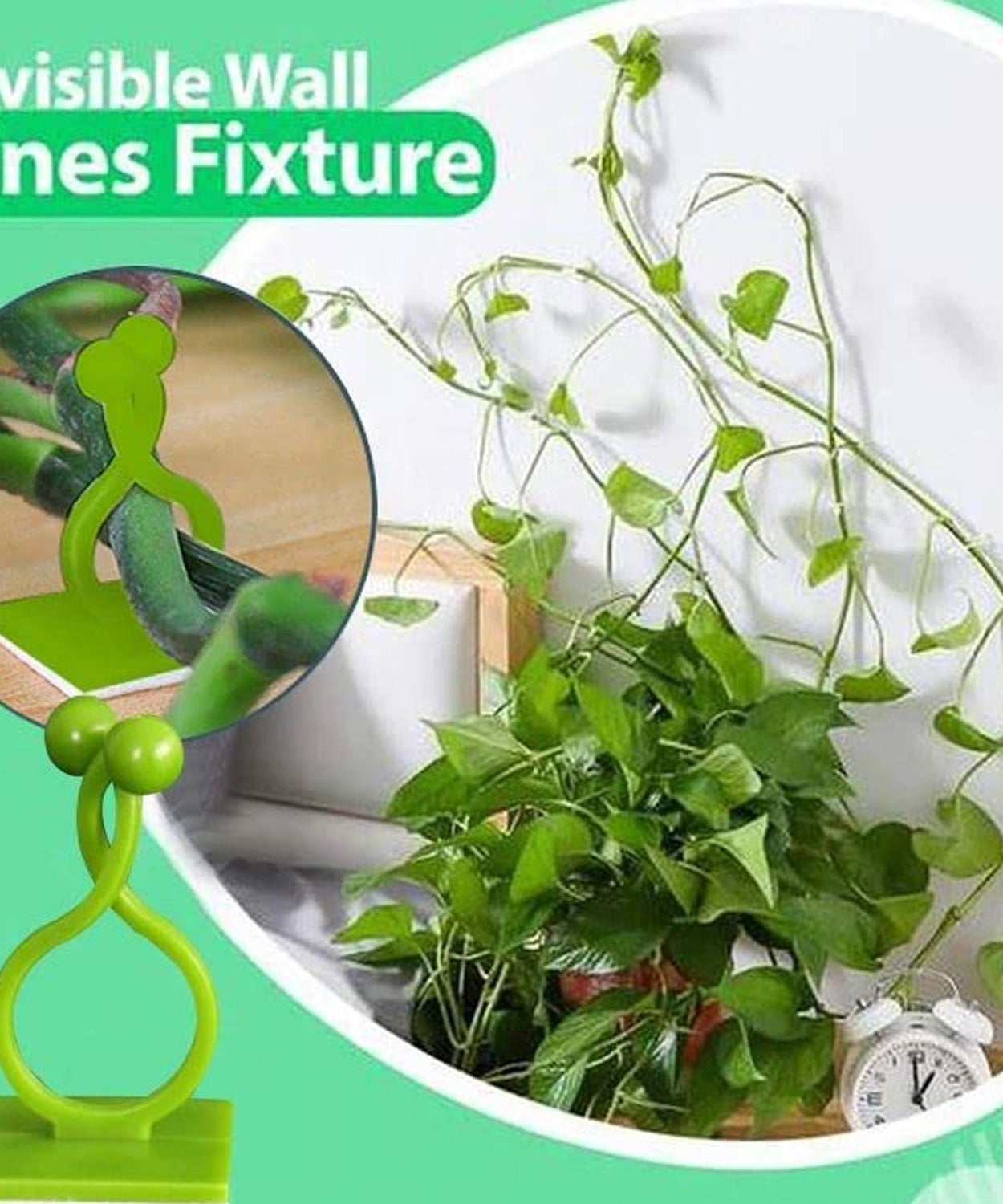 Climbing plant support clips