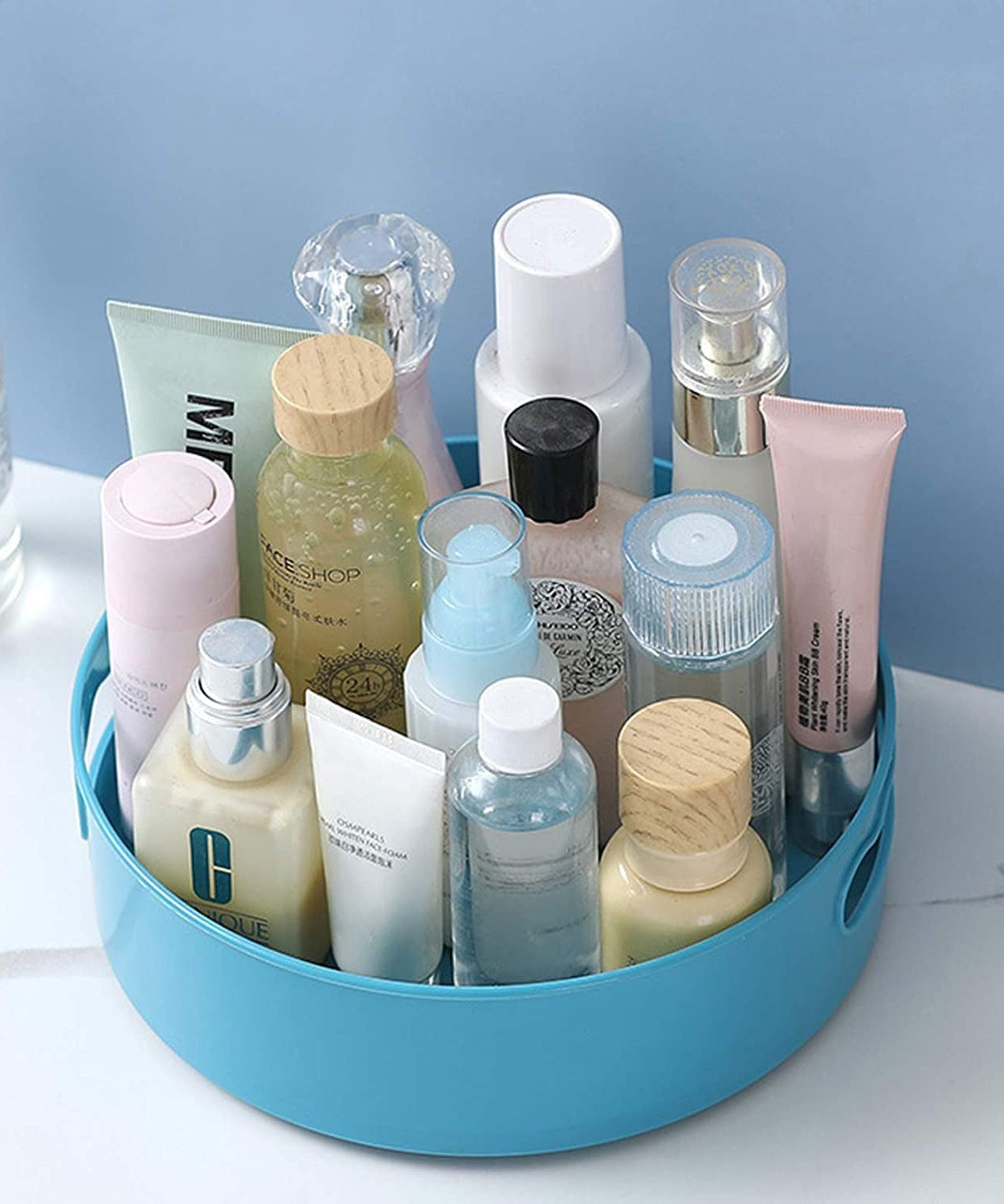 Turntable dining table organizer