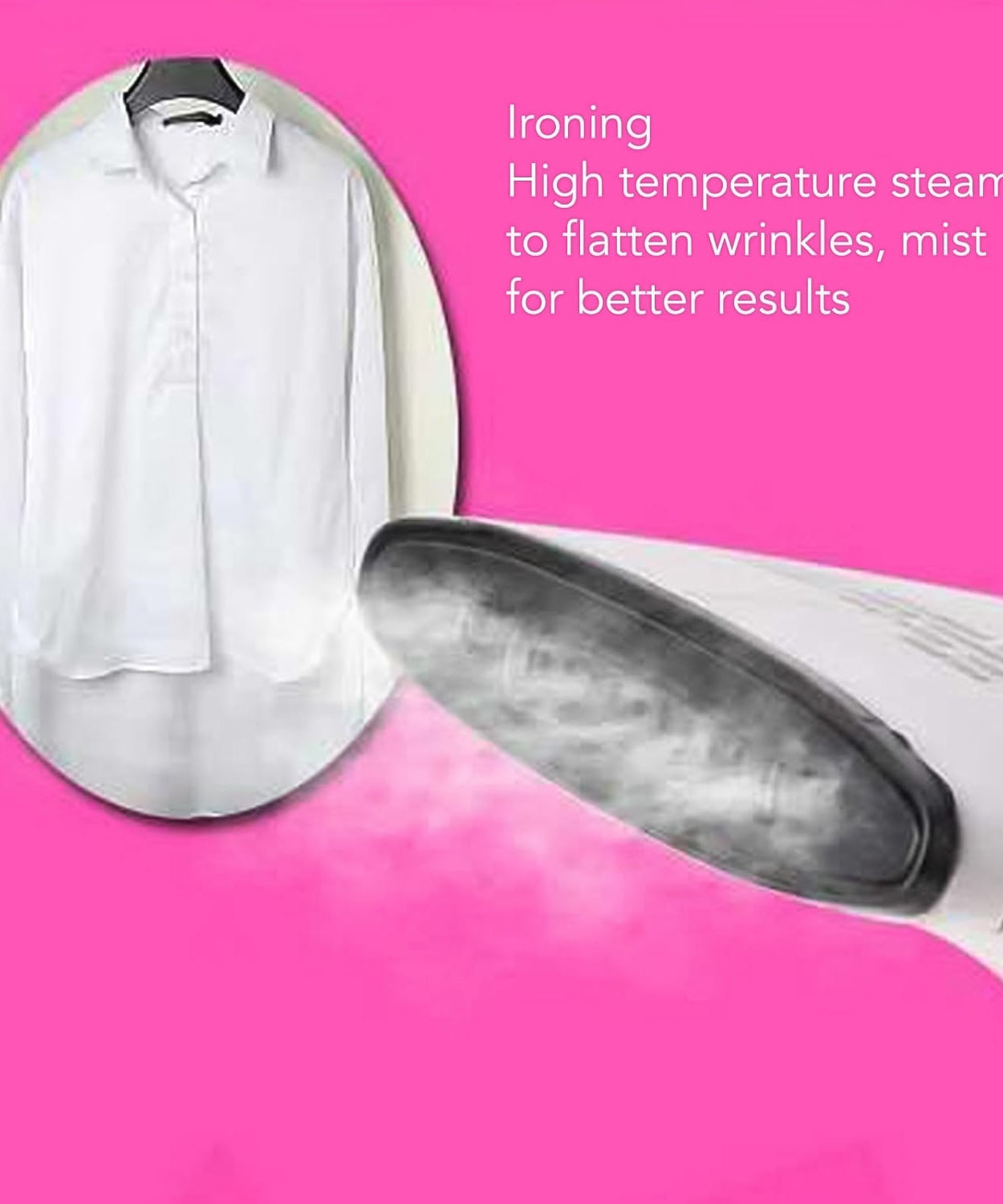 Portable Handheld Garment & Facial Steamer (1 Pc)