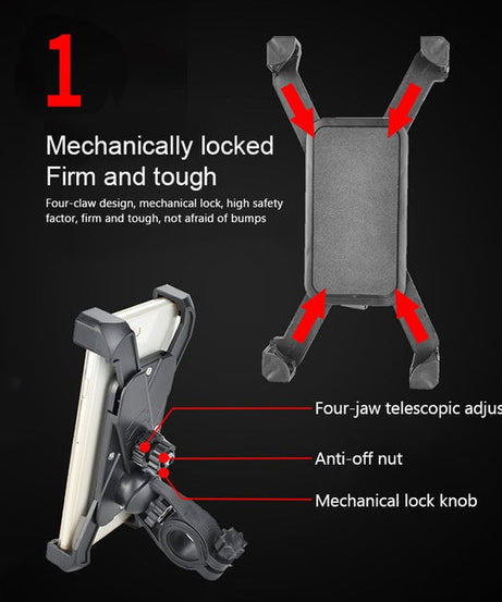 360° rotation bike phone mount