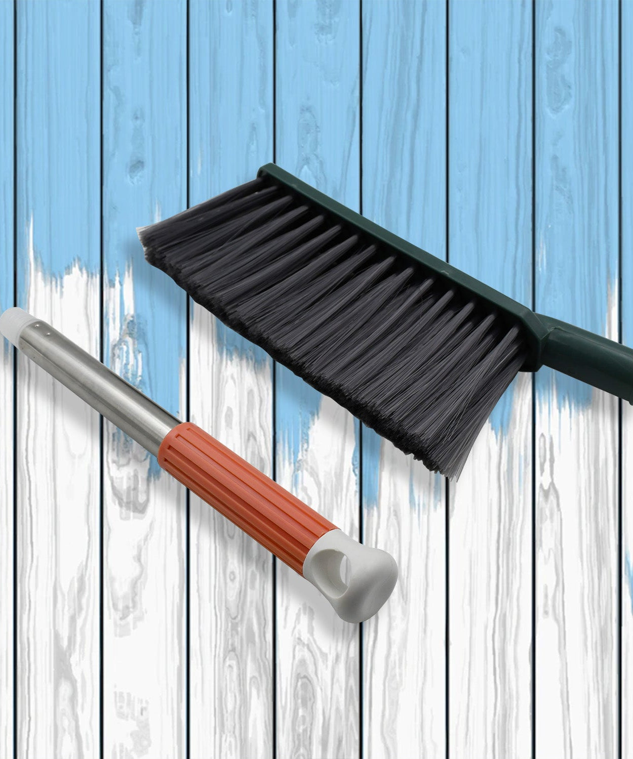 Stainless steel cleaner brush for upholstery