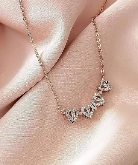 Golden Rose & Necklace Set Perfect Gift Set