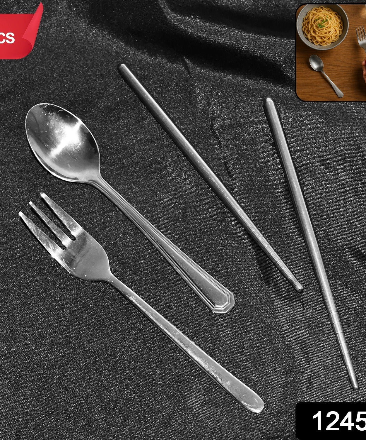 Stainless Steel Compact Travel Set 