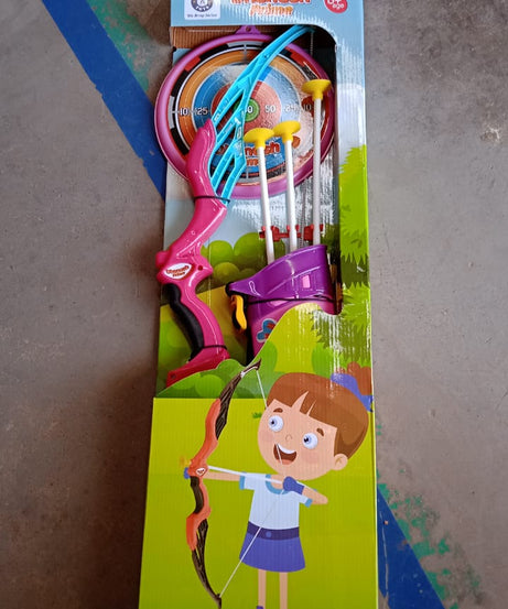 Arrow Big & Archery Toy (1 Dhanush, 3 Arrow, 1 Target, 1 Arrow Holder / 1 Set)