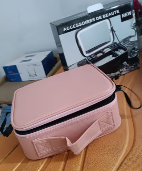 Premium LED Light Makeup Organizer Box (1 Pc / Mix Color)