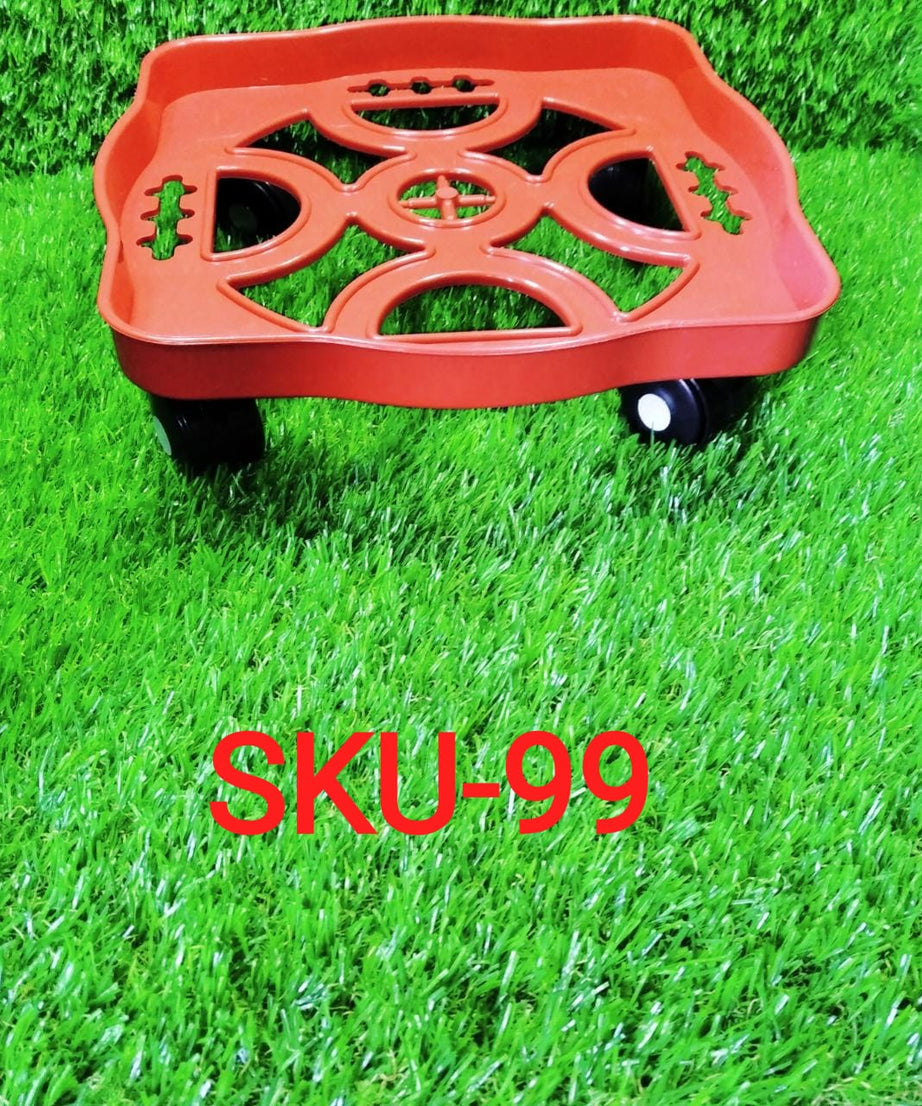 Square trolley for gas cylinder