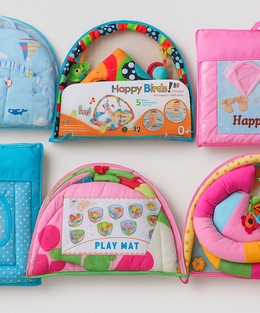 Multipurpose Baby Play Gym and Sleeping Mat (Mix Design / 1 Pc)