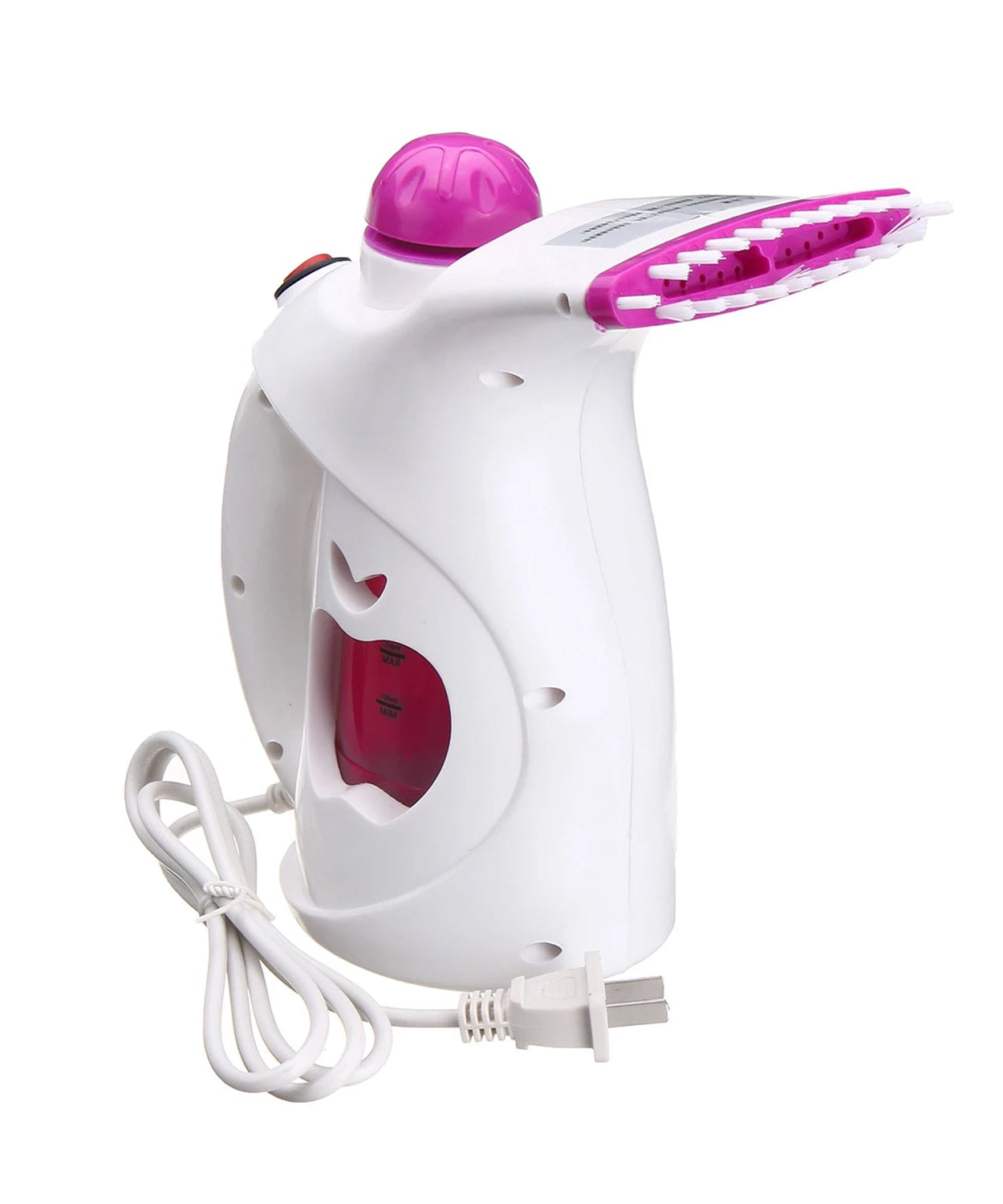 Versatile garment steamer for clothes and facial use