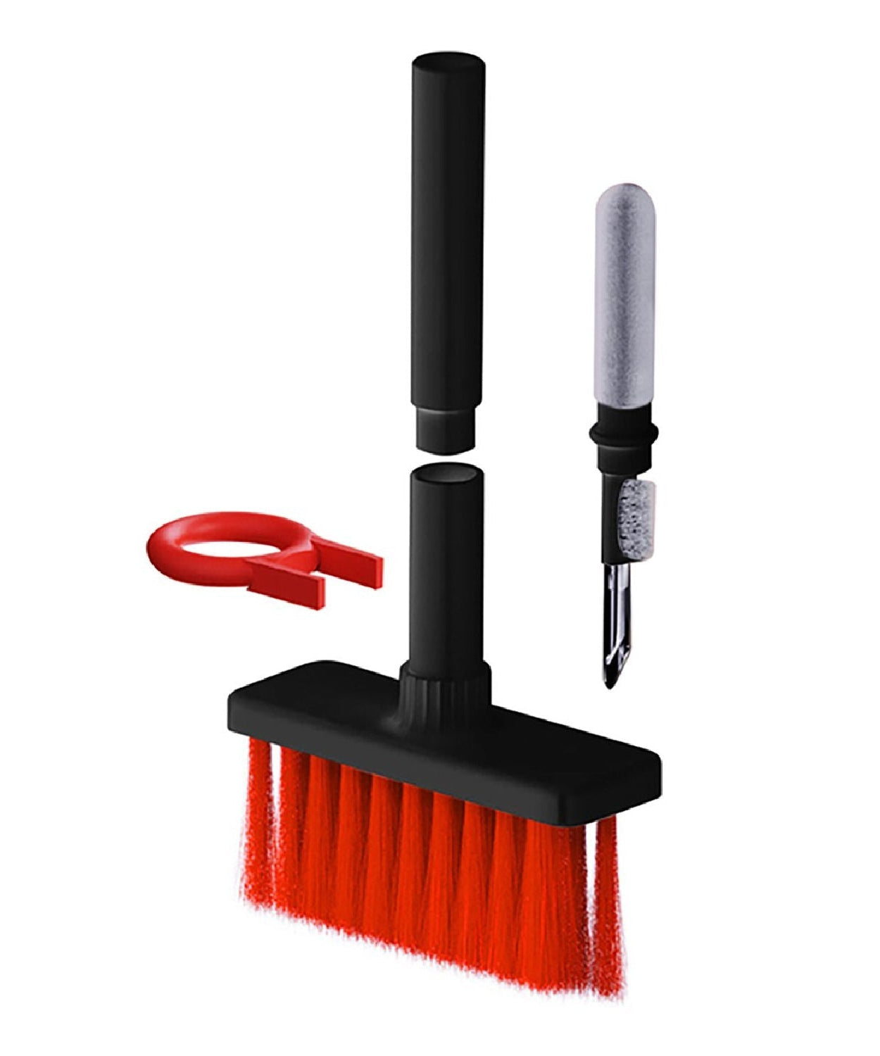 Keyboard cleaning tools with dusters and puller