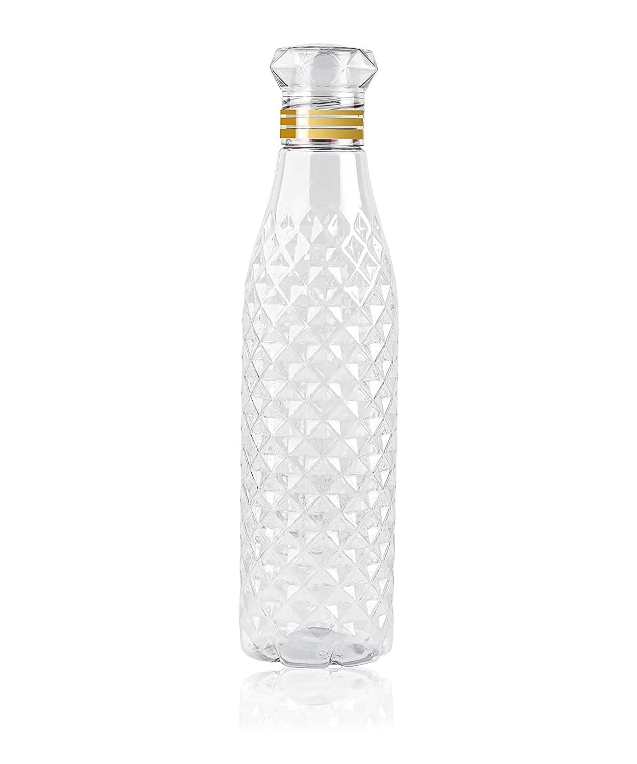 Diamond cut water bottle for travel and daily use