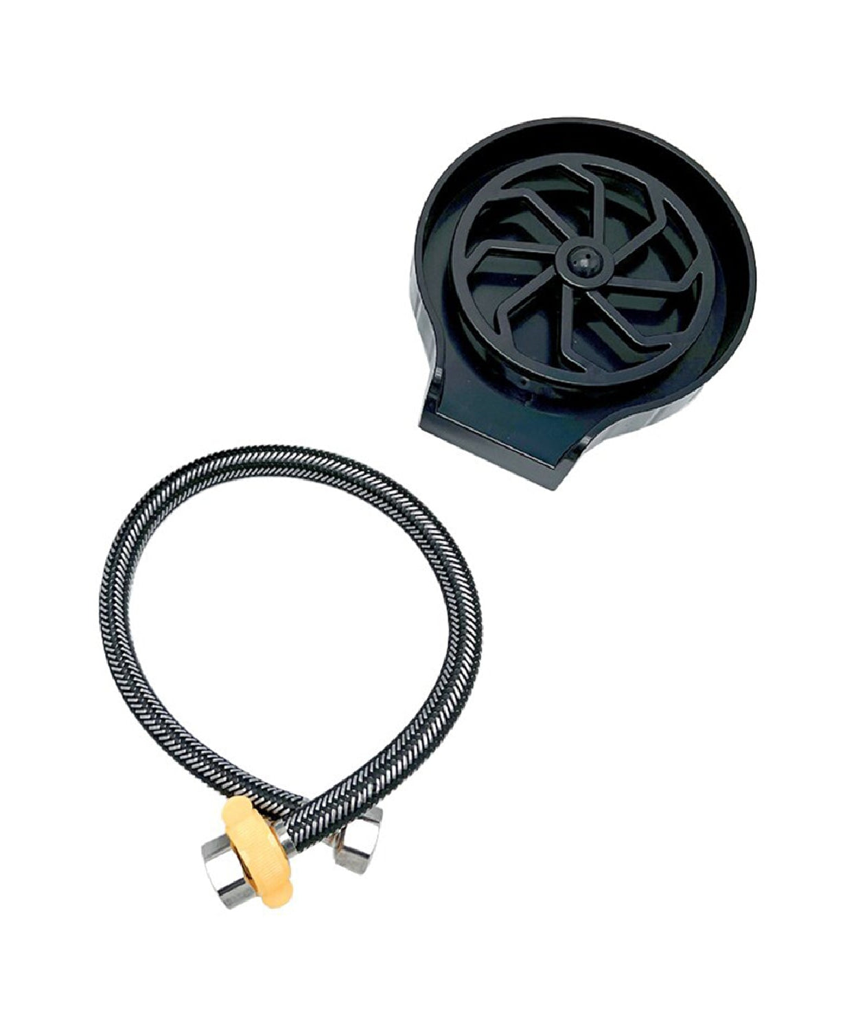 Glass rinser in sink