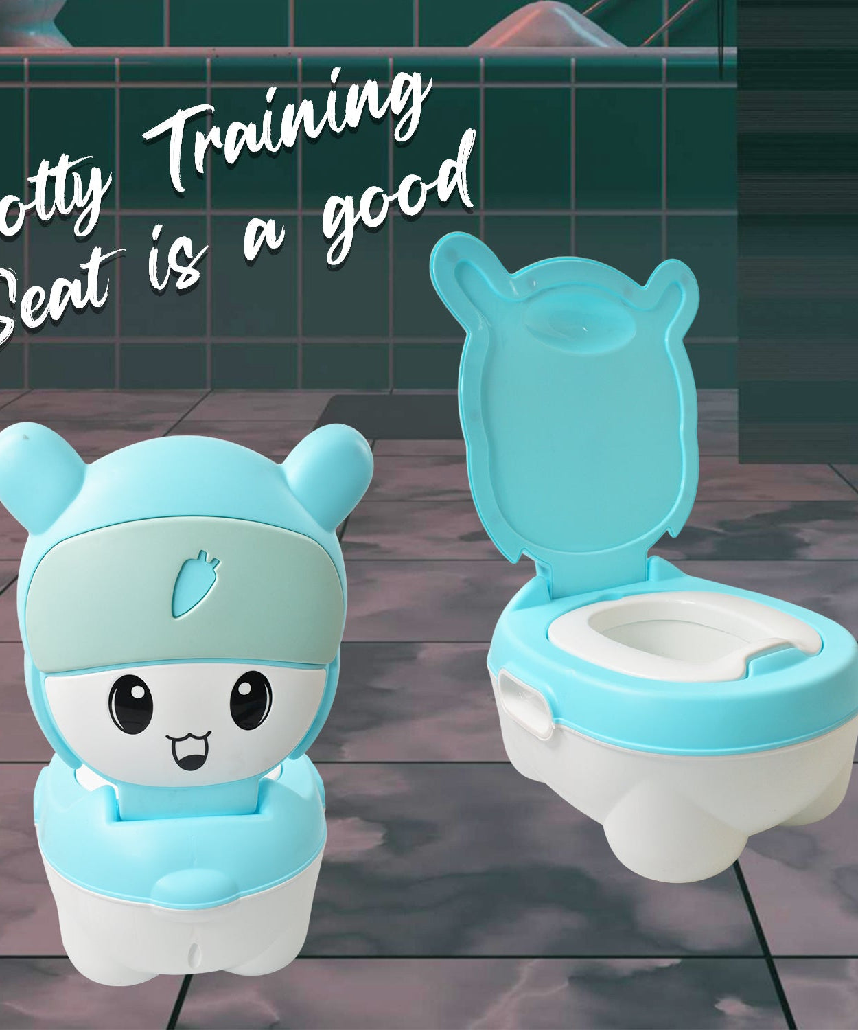 Baby Potty Toilet Baby Potty Training Seat Baby Potty Chair for Toddler Boys Girls Potty Seat for 1+ year child (Mix Design)