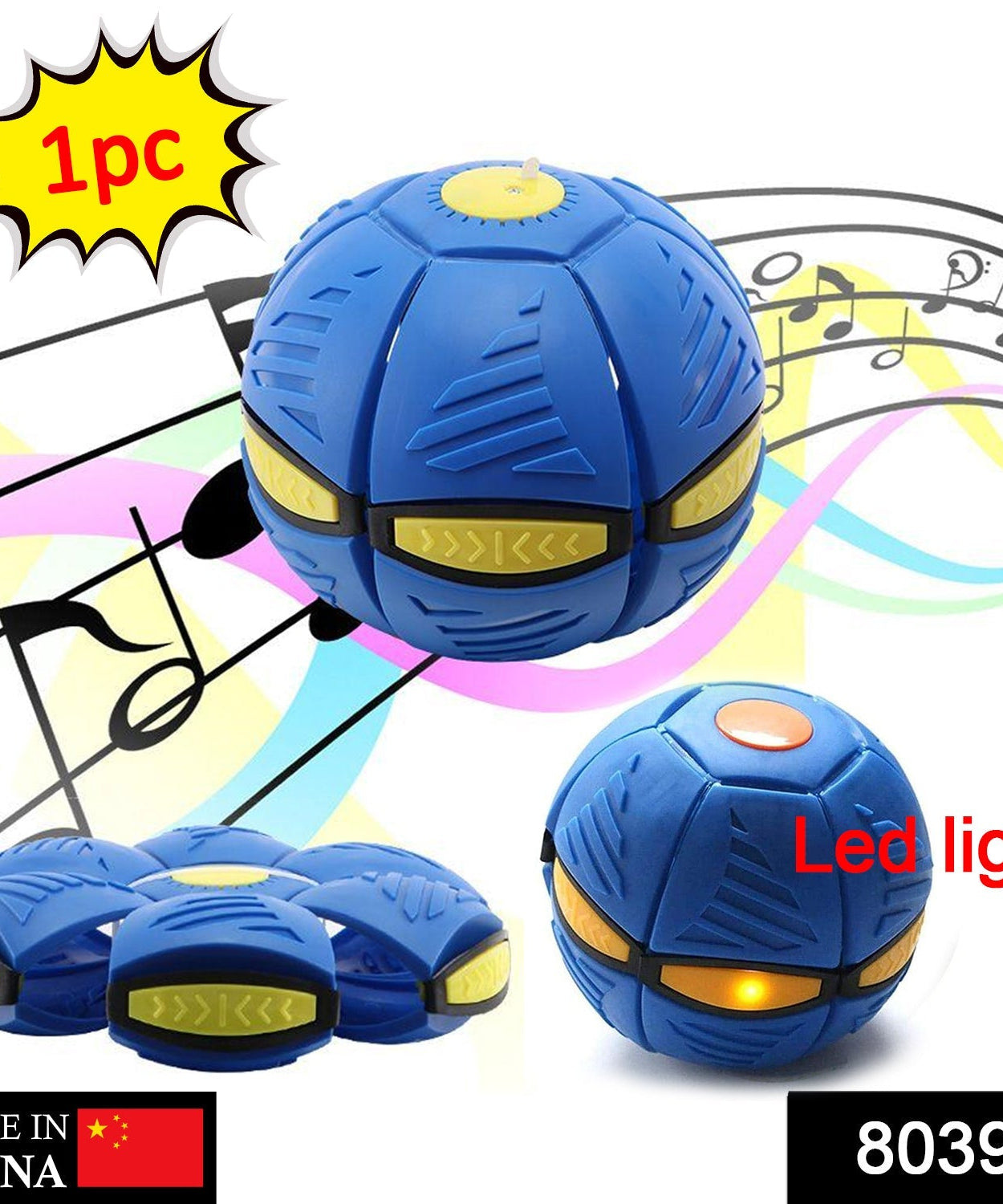 LED light flying toy disc for kids and adults