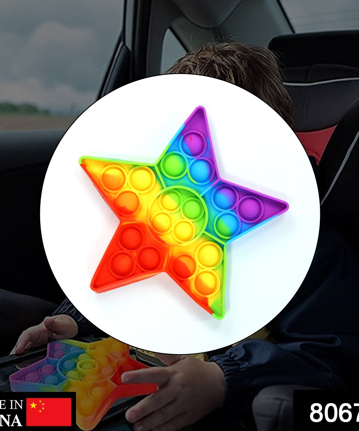 Silicone fidget toy for autism and stress relief
