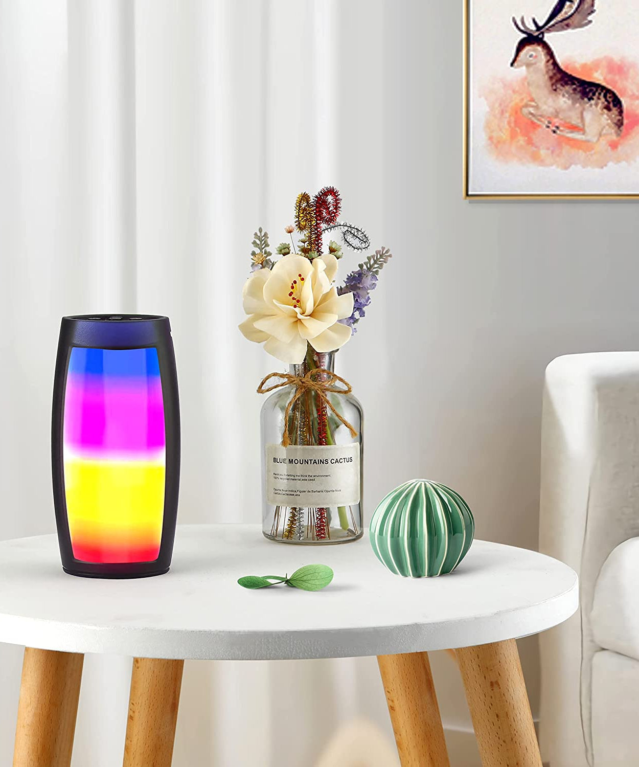 Bluetooth speaker with disco light