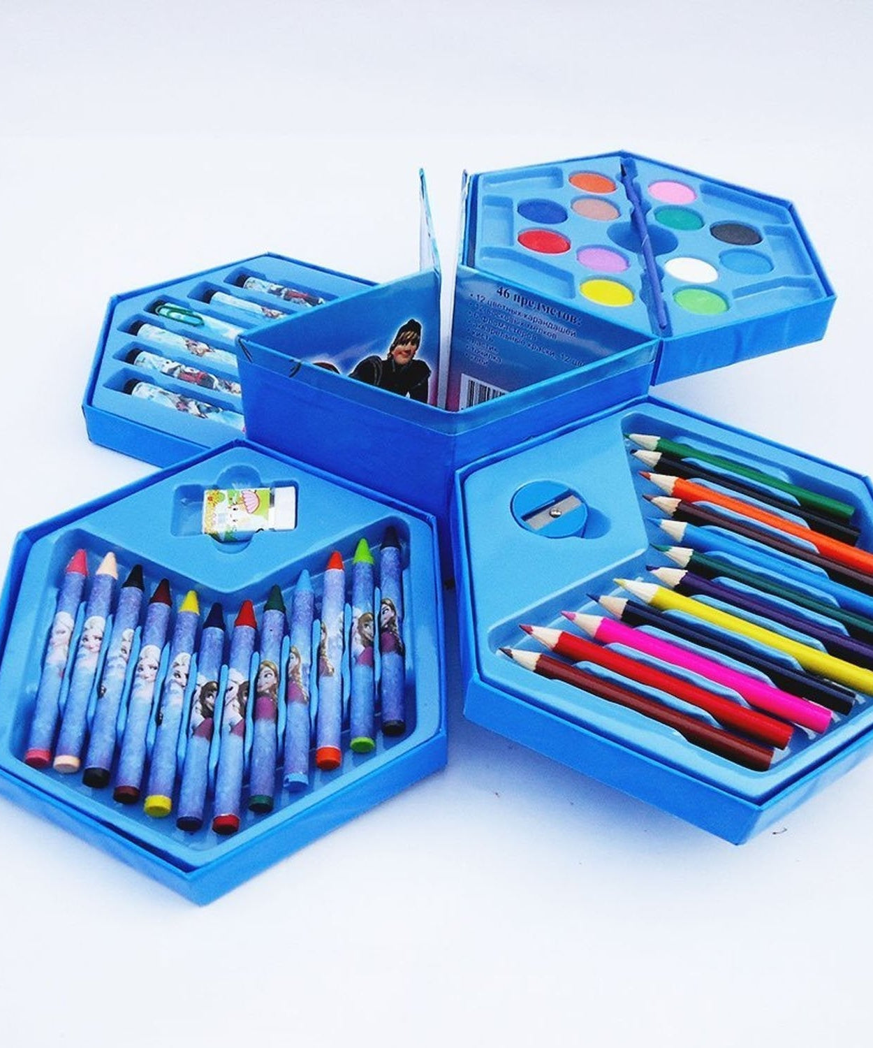 Complete art color set for drawing